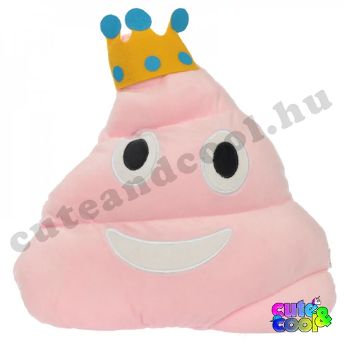 Emoji Poop Királylány Párna