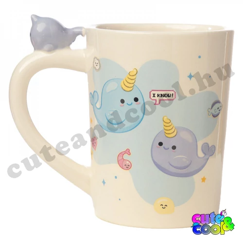 narvál bögre tengeri egyszarvú