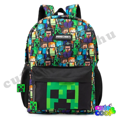 minecraftos iskolatáska gyerekeknek