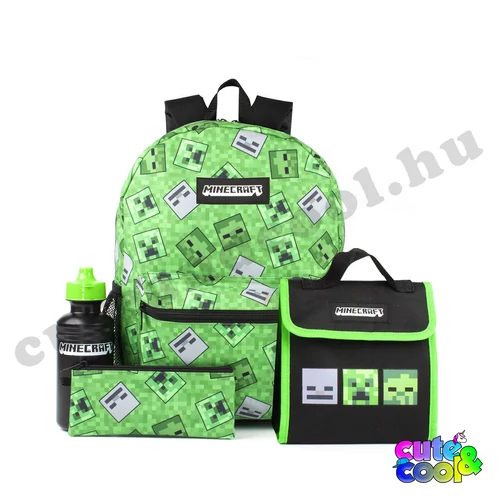 minecraft 4 darabos iskolatáska szett