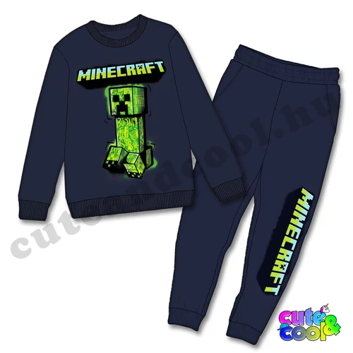 Minecraft mintás gyerek szabadidő szett