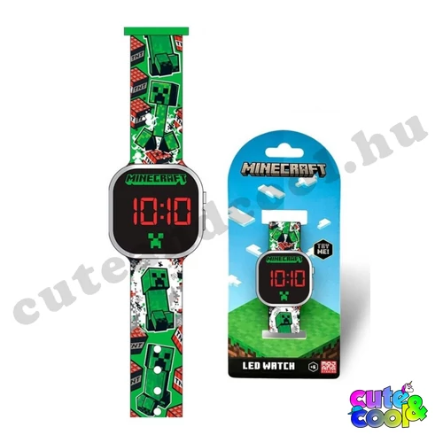 minecraft gyermek digitális óra