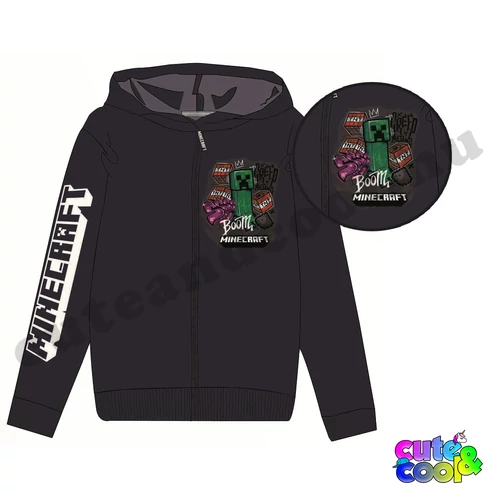 minecraft cipzáras pulóver