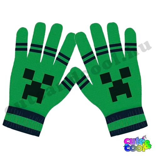 Minecraft kötött gyerek kesztyű