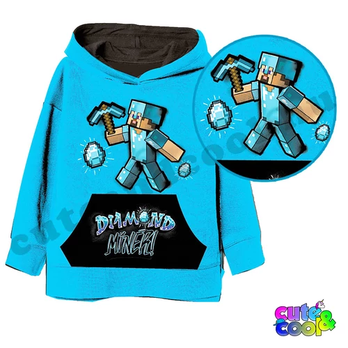 minecraft kenguru zsebes pulóver