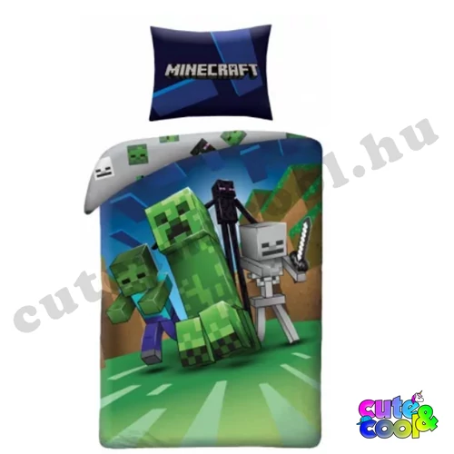minecraft szörnyes ágynemű garnitúra gyerekeknek