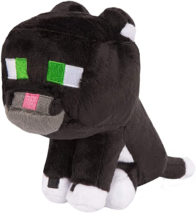 black cat minecraft plush