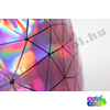 Hologram backpack with geometric pattern - pink