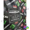 Minecraft Creeper and TNT black school bag