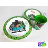 Minecraft Steve&Alex dinner set