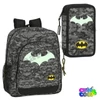 Batman glowing school bag set