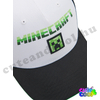 Minecraft white-black Creeper baseball cap