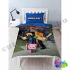 Minecraft Steve, Alex and the pig cotton bed linen