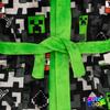 puha gyerek köntös minecraft mintával