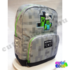 Minecraft breaking out mobs gray school bag