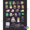 Minecraft characters black T-shirt