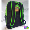 Minecraft breaking out Creeper green school bag