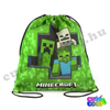 Minecraft green drawstring gym bag