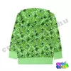 Minecraft Creeper pattern green zip hoodie