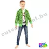 Minecraft Creeper pattern green zip hoodie