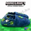 Minecraft Creeper blue slippers