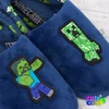 Minecraft Creeper blue slippers