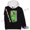 Minecraft striped pattern Creeper hooded sweater