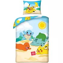 Pokemon summer adventure cotton bed linen