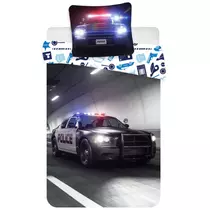 Police car cotton bed linen