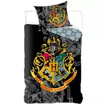 Harry Potter Hogwarts black cotton bed linen