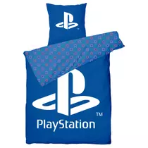 PlayStation blue cotton bed linen