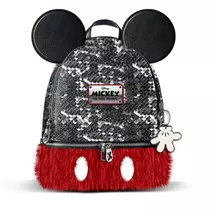 Mickey Mouse sequin faux fur bag