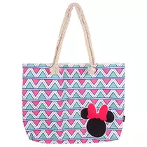 Minnie Mouse triangular pattern beach bag
