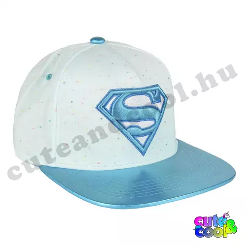 Superman Women's light blue snapback cap