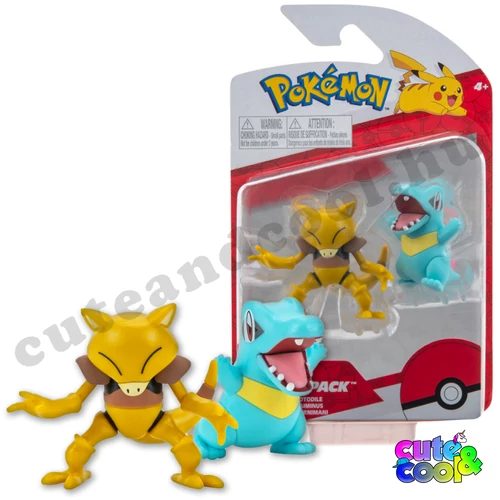 abra és totodile pokémonok játékszett