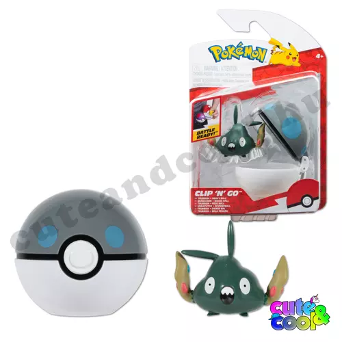 pokémon clip n go harci figura pokélabdéval