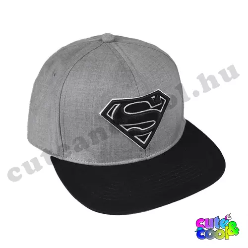 Superman grey snapback cap