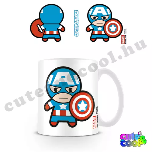 Marvel Captain America Kawaii style mug