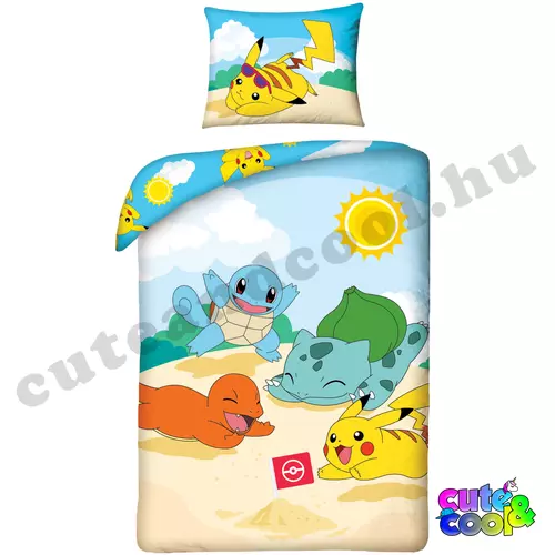 Pokemon summer adventure cotton bed linen