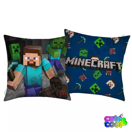 Minecraft Steve és a Mobok párna