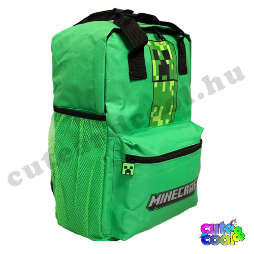 Minecraft Creeper green school bag