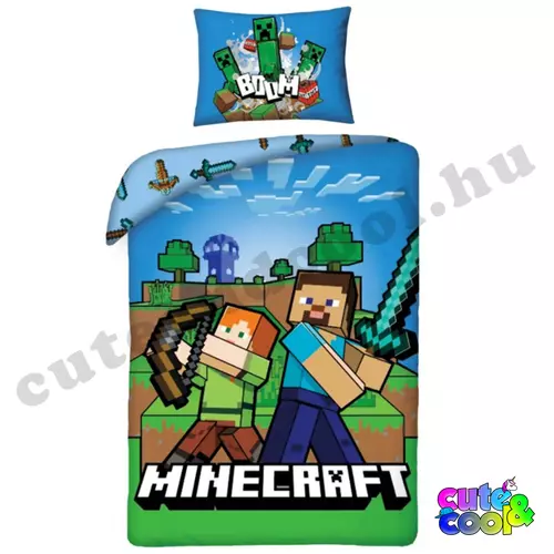 Minecraftos gyerek ágyneműhuzat