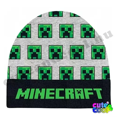 minecraft gyereksapka creeper mintával