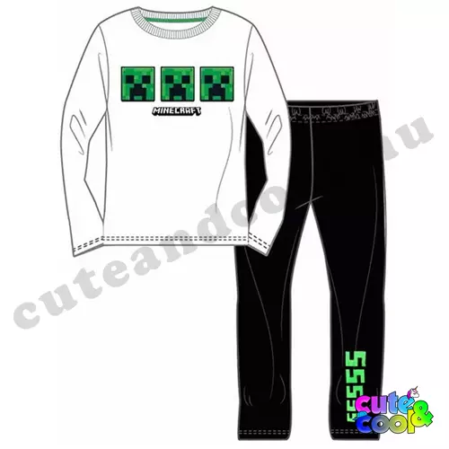 Minecraft Creeper Trio long sleeve pyjamas