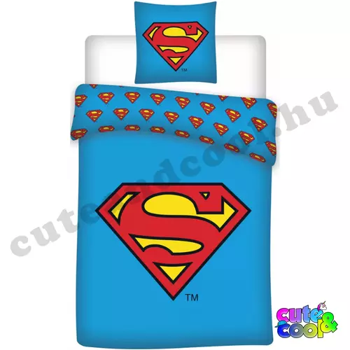 DC Superman logo cotton bed linen