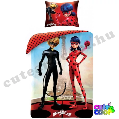 Miraculous LadyBug and Cat Noir cotton bed linen