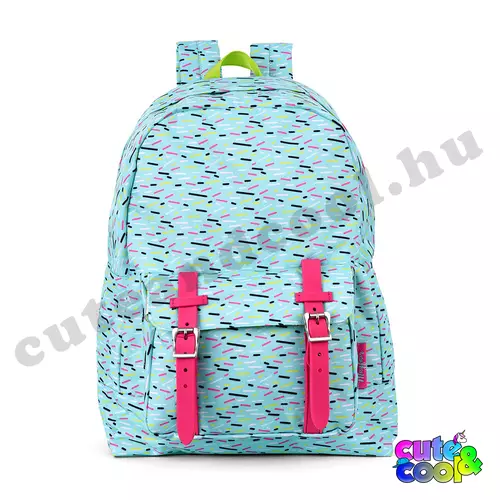 Turquoise ergonomic school bag