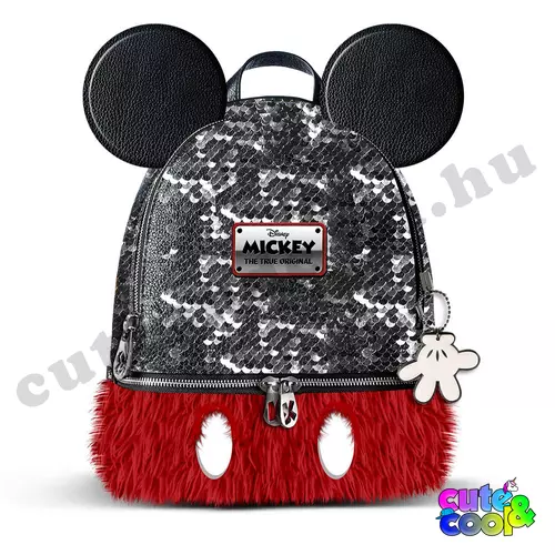 Mickey Mouse sequin faux fur bag