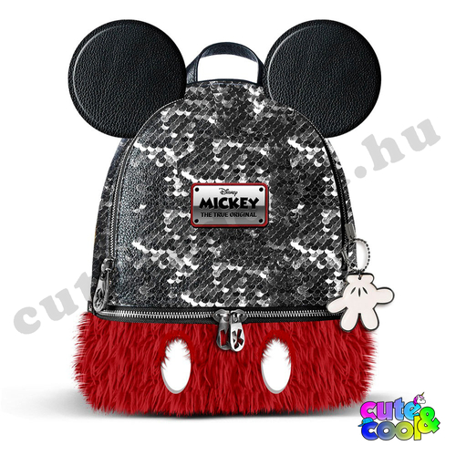 Mickey Mouse sequin faux fur bag