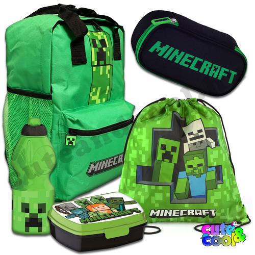 Minecraftos iskolatáska szett gyerekeknek iskolába
